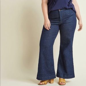 Wrangler by ModCloth Wide Leg Jeans